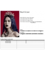 Silver Gothic Skull Rhinestones Chain Crown Headdress