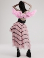 Pink Gothic Punk Demon Feather Wing Harness