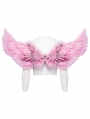 Pink Gothic Punk Demon Feather Wing Harness