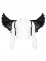 Black Gothic Punk Demon Feather Wing Harness