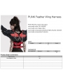 Black and Red Gothic Punk Demon Feather Wing Harness