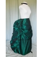 Green Taffeta Victorian Bustle Skirt