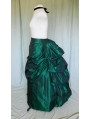 Green Taffeta Victorian Bustle Skirt