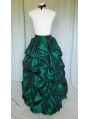 Green Taffeta Victorian Bustle Skirt