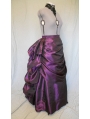 Purple Taffeta Victorian Bustle Skirt