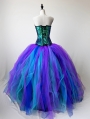 Mermaid Style Sequined Corset Prom Party Ball Gown Dress