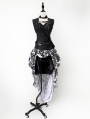 Gothic Steampunk Corset Burlesque High-Low Prom Party Dress