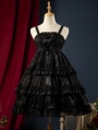 Starry Love Wine Red Tiered Ruffle High Waist Sweet Lolita JSK Dress