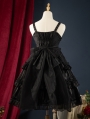 Starry Love Wine Red Tiered Ruffle High Waist Sweet Lolita JSK Dress