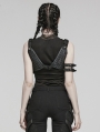 Gothic Punk Shoulder Harness with Detachable Bag for Women