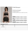 Black Gothic Punk Sexy Hollowed Out One Piece Bodysuit for Women