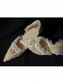 Beige Retro Lace Mesh Pointed Toe Victorian Wedding Shoes
