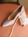 Pink Retro Elegant Floral Embroidered Kitten Heel Victorian Shoes