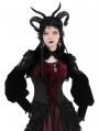 Black Vintage Gothic Escape Princess Velvet Shrug for Women