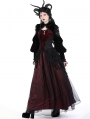 Black Vintage Gothic Escape Princess Velvet Shrug for Women