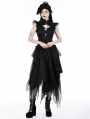 Black Gothic Daily Wear Messy Irregular Skirt