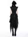 Black Gothic Daily Wear Messy Irregular Skirt