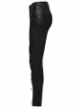 Black Sexy Gothic Lace Splicing Leggings for Women