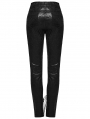 Black Sexy Gothic Lace Splicing Leggings for Women