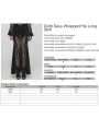 Black Gothic Lace Mesh Sexy Long Fishtail Skirt