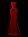 Red Taffeta Sweetheart Elegant Gothic Wedding Dress