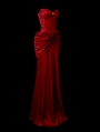 Red Taffeta Sweetheart Elegant Gothic Wedding Dress