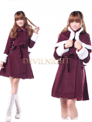 Classic Elegant Winter Lolita Cape Coat