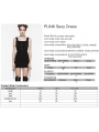 Black Gothic Grunge Sexy Knitted Drawstring Slim Short Dress