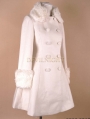 White Elegant Winter Lolita Cape Coat