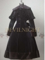 Black Elegant Winter Lolita Cape Coat