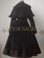 Black Elegant Winter Lolita Cape Coat