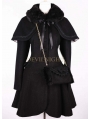 Black Sweet Winter Lolita Cape Coat