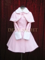 Pink Sweet Princess Winter Lolita Cape Coat