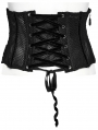 Black Gothic Mesh Lace Appliqued Waistband for Women