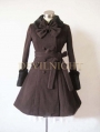 Black Elegant Winter Lolita Coat