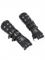 Black Gothic Punk Spiked Rivet Belt Gloves for Men