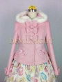 Pink Sweet Princess Short Winter Lolita Hooded Coat