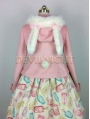 Pink Sweet Princess Short Winter Lolita Hooded Coat