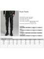 Black Gothic Punk Zipper Paneled Fit Casual Pants for Men