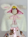 Fur Sweet Short Hooded Cape