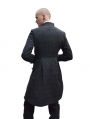 Black Alternative Pattern Gothic Coat for Men