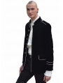 Black Military Style Gothic Coat for Men