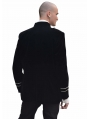 Black Military Style Gothic Coat for Men