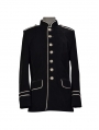 Black Military Style Gothic Coat for Men