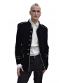 Black Military Style Gothic Coat for Men