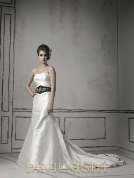 white gothic wedding dresses