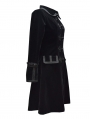 Black Chinese Style Gothic Long Coat for Women