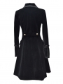 Black Chinese Style Gothic Long Coat for Women