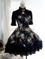 Floral Pattern Short Sleeves Lolita Dress