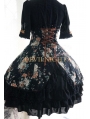 Floral Pattern Short Sleeves Lolita Dress